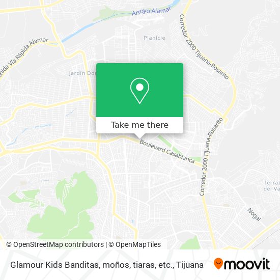 Mapa de Glamour Kids Banditas, moños, tiaras, etc.
