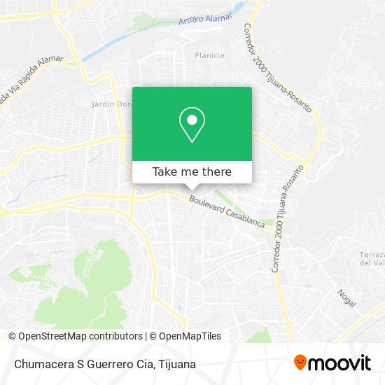 Mapa de Chumacera S Guerrero Cia