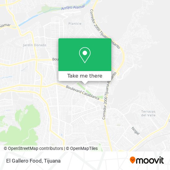 Mapa de El Gallero Food