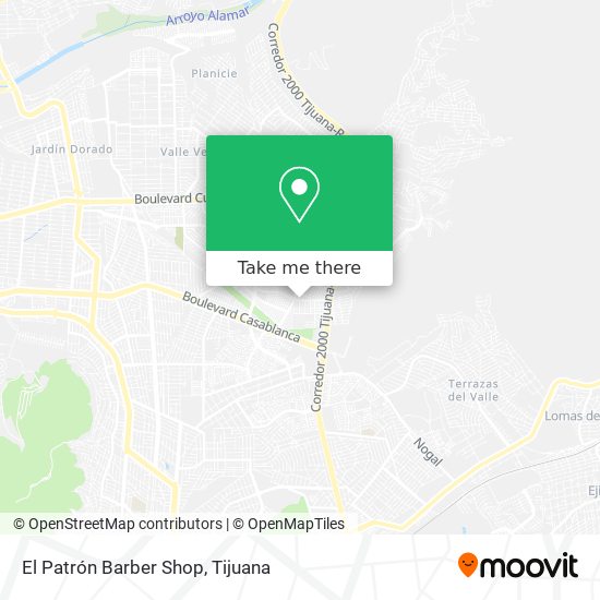 El Patrón Barber Shop map