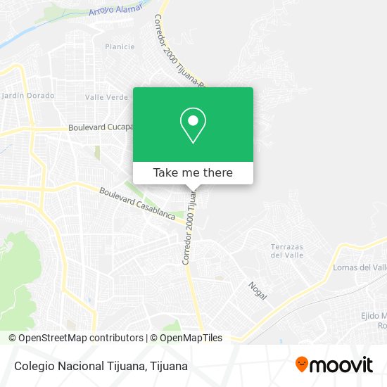 Colegio Nacional Tijuana map