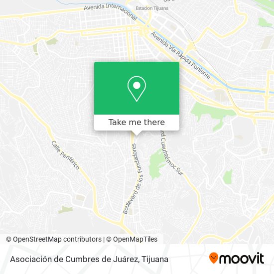 Asociación de Cumbres de Juárez map