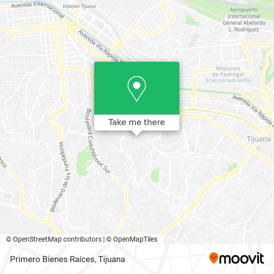 Primero Bienes Raíces map
