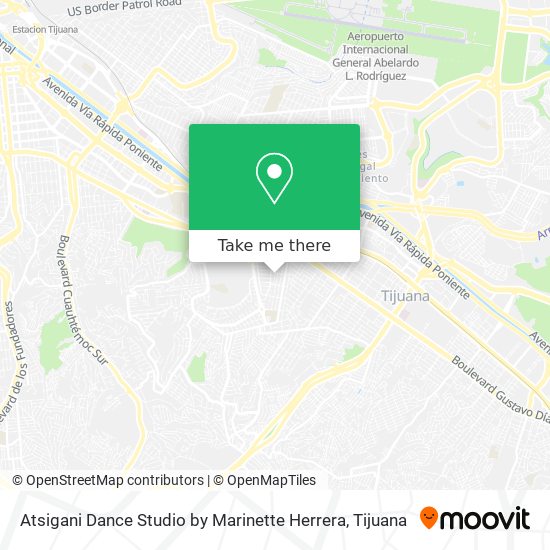 Mapa de Atsigani Dance Studio by Marinette Herrera