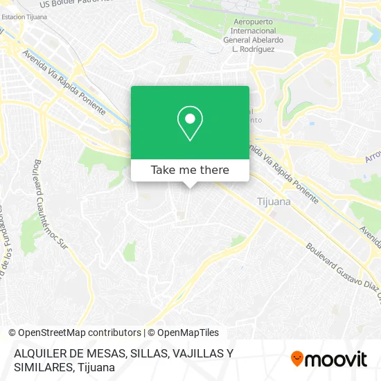 Mapa de ALQUILER DE MESAS, SILLAS, VAJILLAS Y SIMILARES