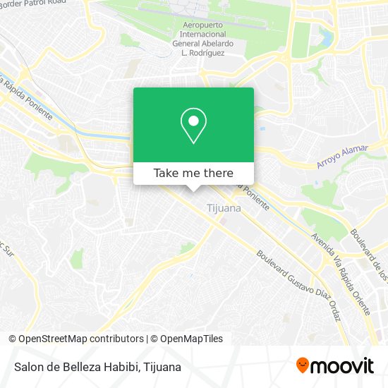 Mapa de Salon de Belleza Habibi