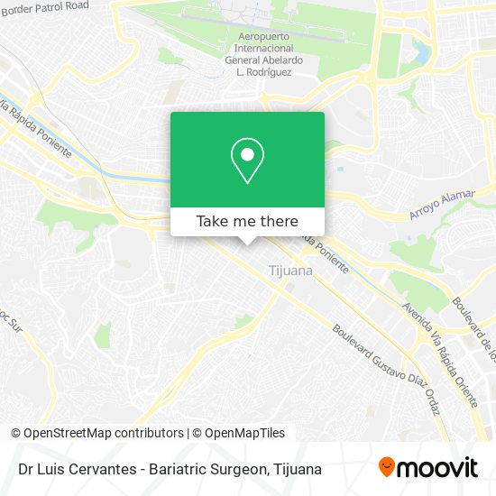 Mapa de Dr Luis Cervantes - Bariatric Surgeon
