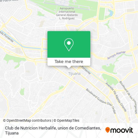 Club de Nutricion Herbalife, union de Comediantes map