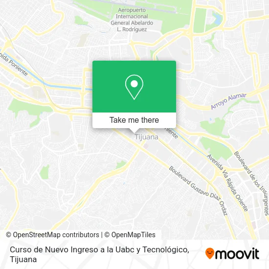 Curso de Nuevo Ingreso a la Uabc y Tecnológico map