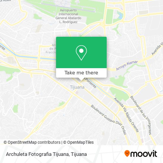 Archuleta Fotografia Tijuana map