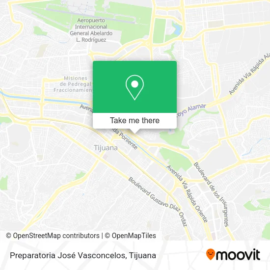 Mapa de Preparatoria José Vasconcelos