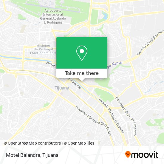 Mapa de Motel Balandra