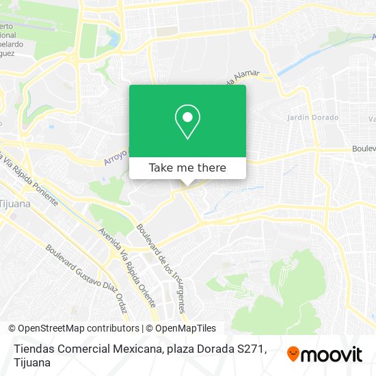 Mapa de Tiendas Comercial Mexicana, plaza Dorada S271