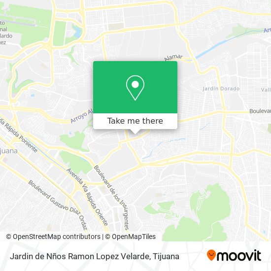 Mapa de Jardin de Nños Ramon Lopez Velarde