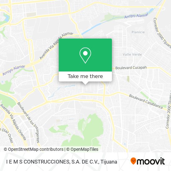 I E M S CONSTRUCCIONES, S.A. DE C.V. map