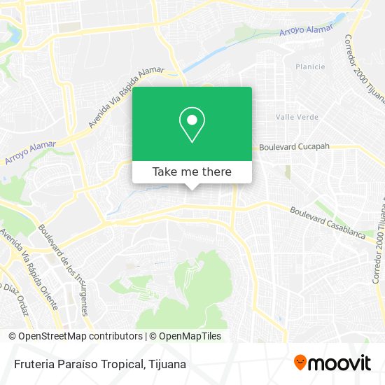 Fruteria Paraíso Tropical map