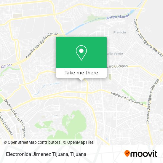 Electronica Jimenez Tijuana map