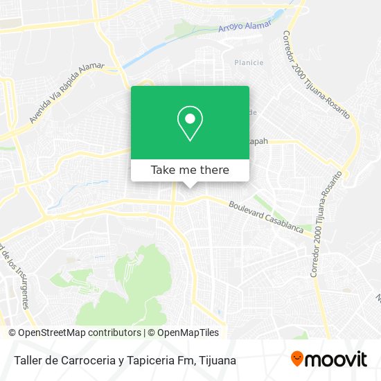 Taller de Carroceria y Tapiceria Fm map