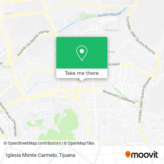 Mapa de Iglesia Monte Carmelo