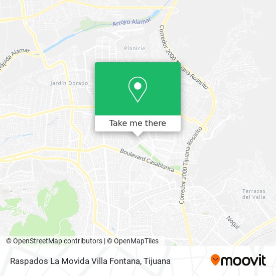Raspados La Movida Villa Fontana map