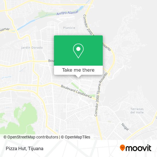 Pizza Hut map