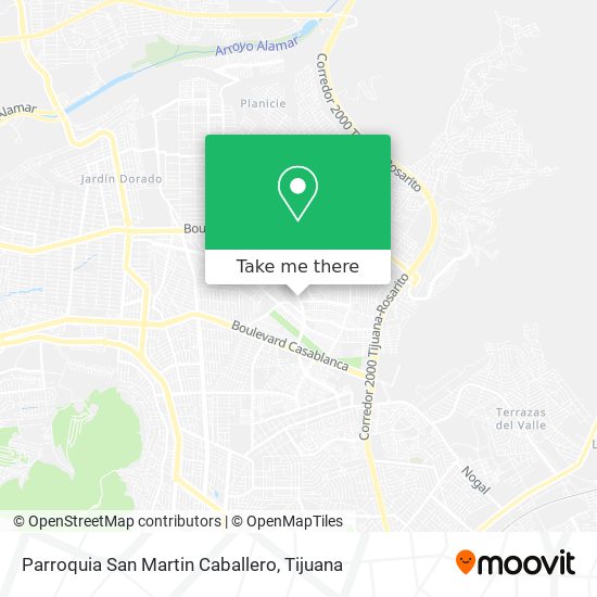 Parroquia San Martin Caballero map