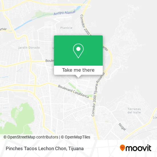 Pinches Tacos Lechon Chon map