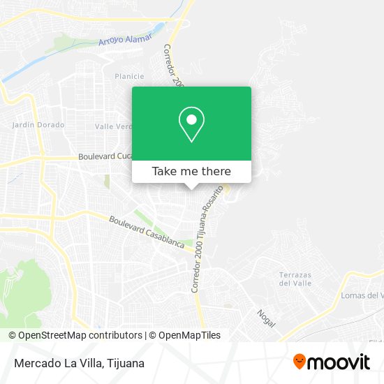 Mercado La Villa map