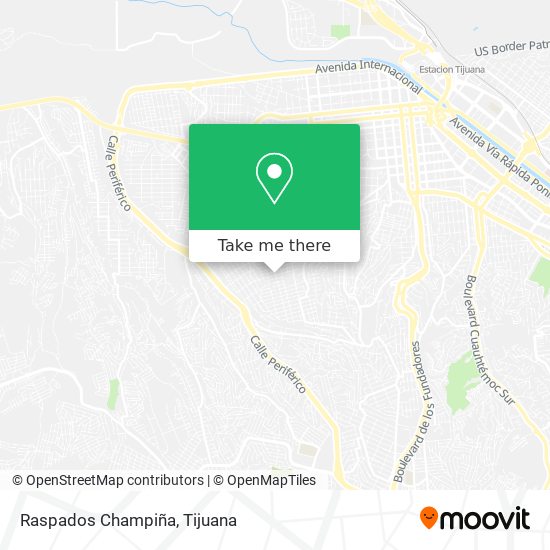 Raspados Champiña map