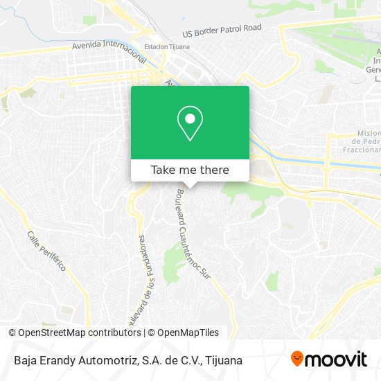 Baja Erandy Automotriz, S.A. de C.V. map