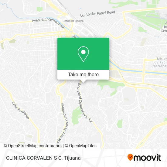 CLINICA CORVALEN S C map