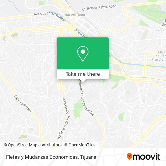 Fletes y Mudanzas Economicas map