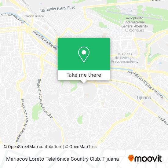 How to get to Mariscos Loreto Telefónica Country Club in Tijuana by Bus?