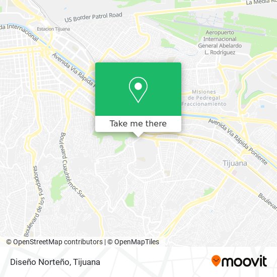 Diseño Norteño map