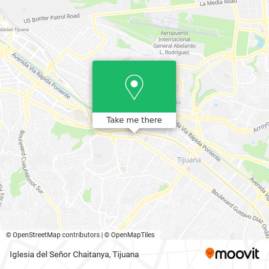 Mapa de Iglesia del Señor Chaitanya