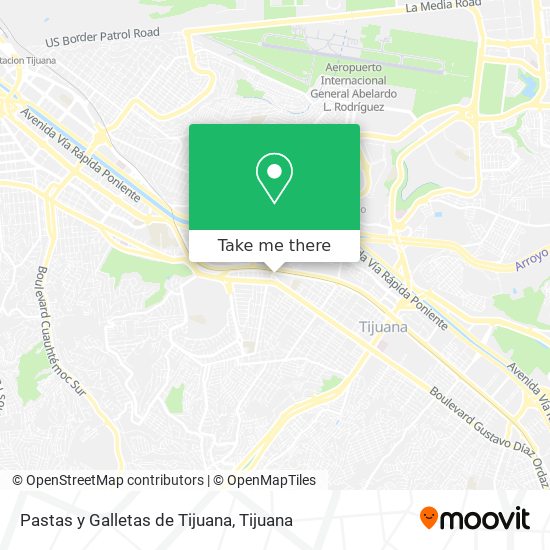 Pastas y Galletas de Tijuana map