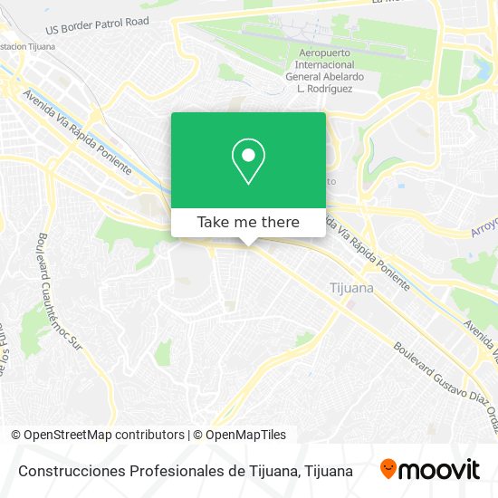 Construcciones Profesionales de Tijuana map