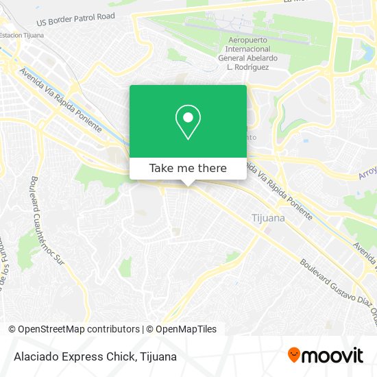 Alaciado Express Chick map