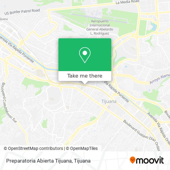 Preparatoria Abierta Tijuana map