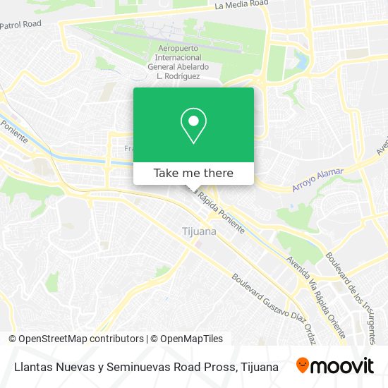 Llantas Nuevas y Seminuevas Road Pross map