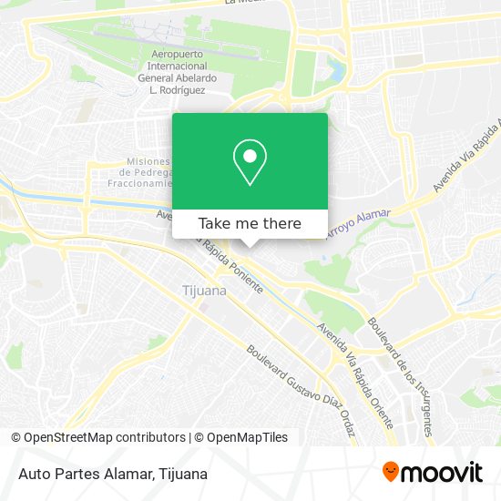 Mapa de Auto Partes Alamar