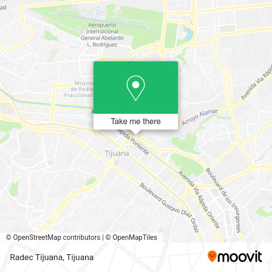 Mapa de Radec Tijuana