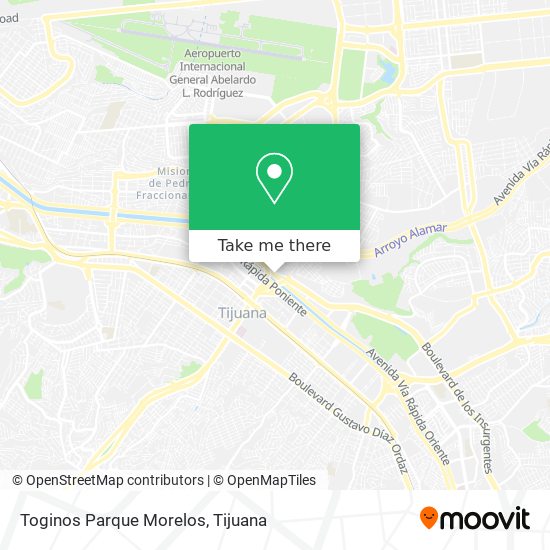 Toginos Parque Morelos map