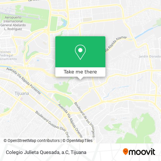 Colegio Julieta Quesada, a.C map