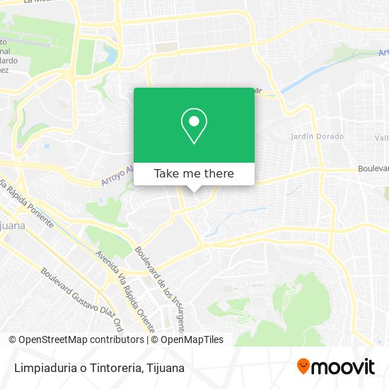 Mapa de Limpiaduria o Tintoreria