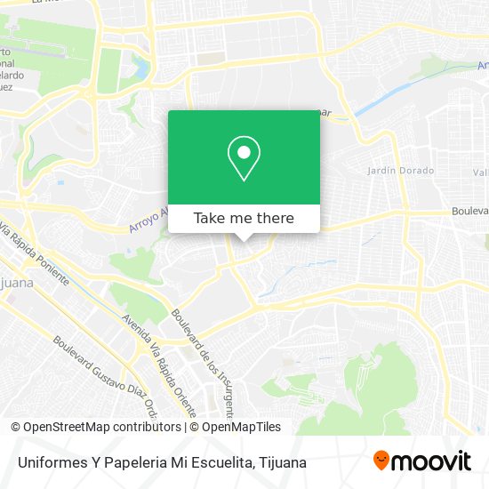 Mapa de Uniformes Y Papeleria Mi Escuelita