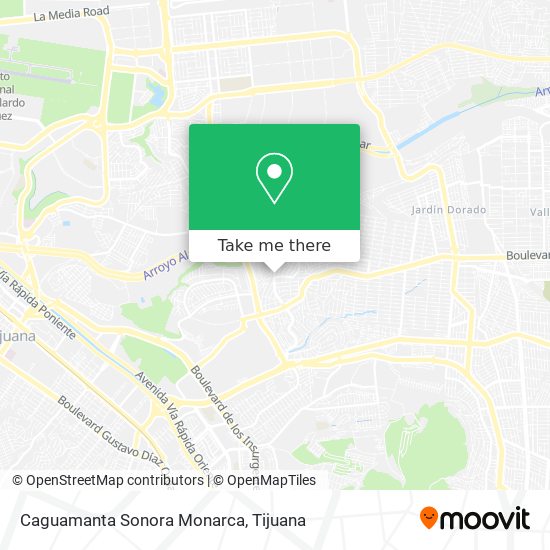 Caguamanta Sonora Monarca map