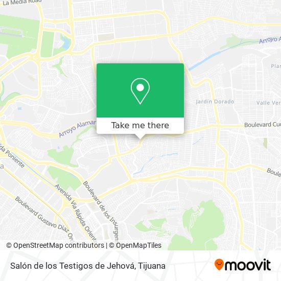 Mapa de Salón de los Testigos de Jehová