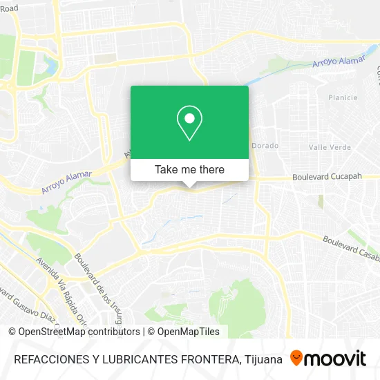 REFACCIONES Y LUBRICANTES FRONTERA map