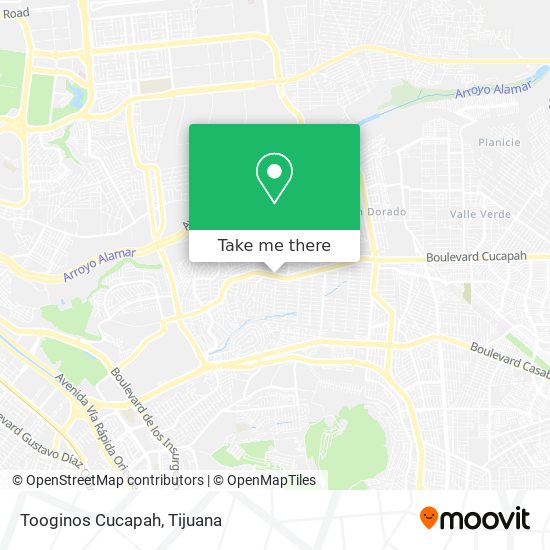 Mapa de Tooginos Cucapah